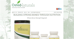 Desktop Screenshot of osteonaturals.com