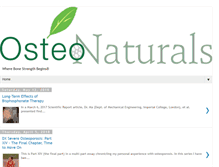 Tablet Screenshot of osteonaturals.com